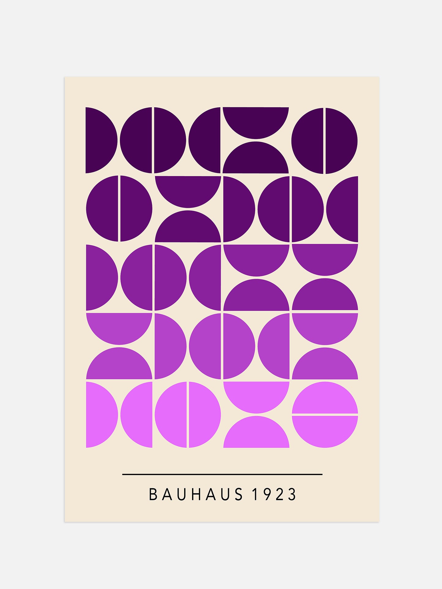 Purple Bauhaus Poster | Digital Download