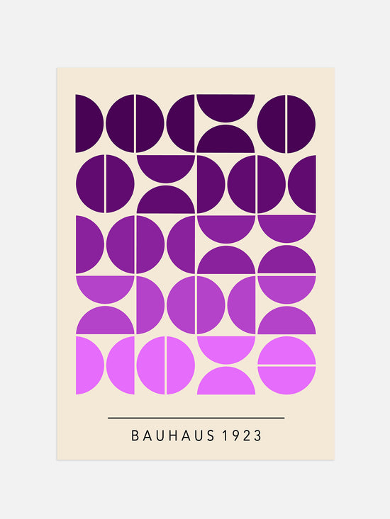 Purple Bauhaus Poster | Digital Download