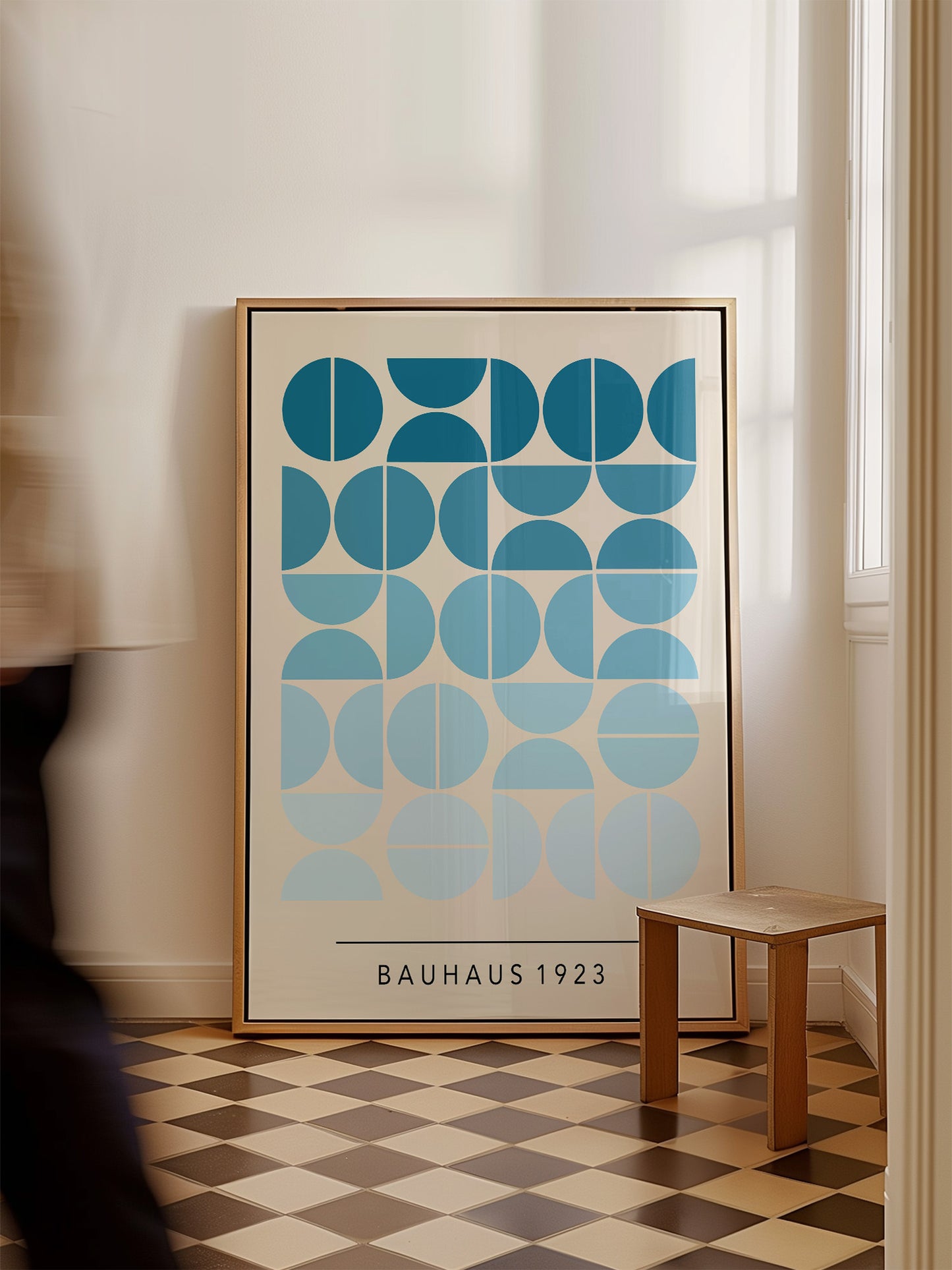 Pastel Blue Bauhaus Poster | Digital Download