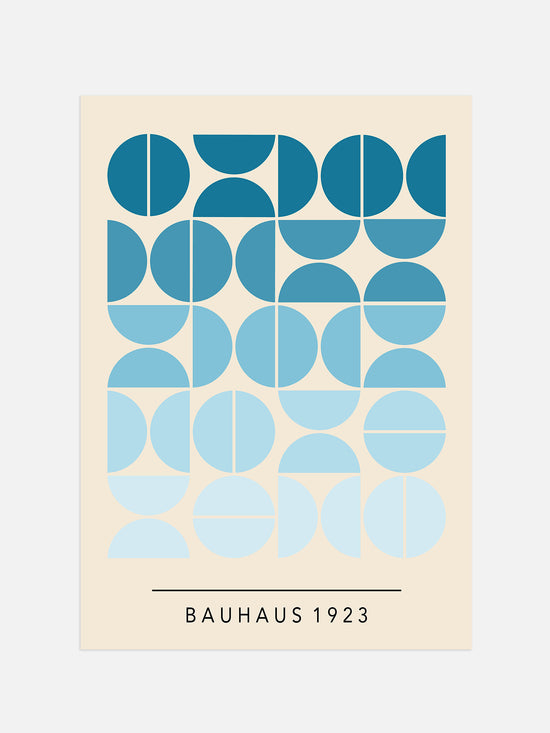 Pastel Blue Bauhaus Poster | Digital Download