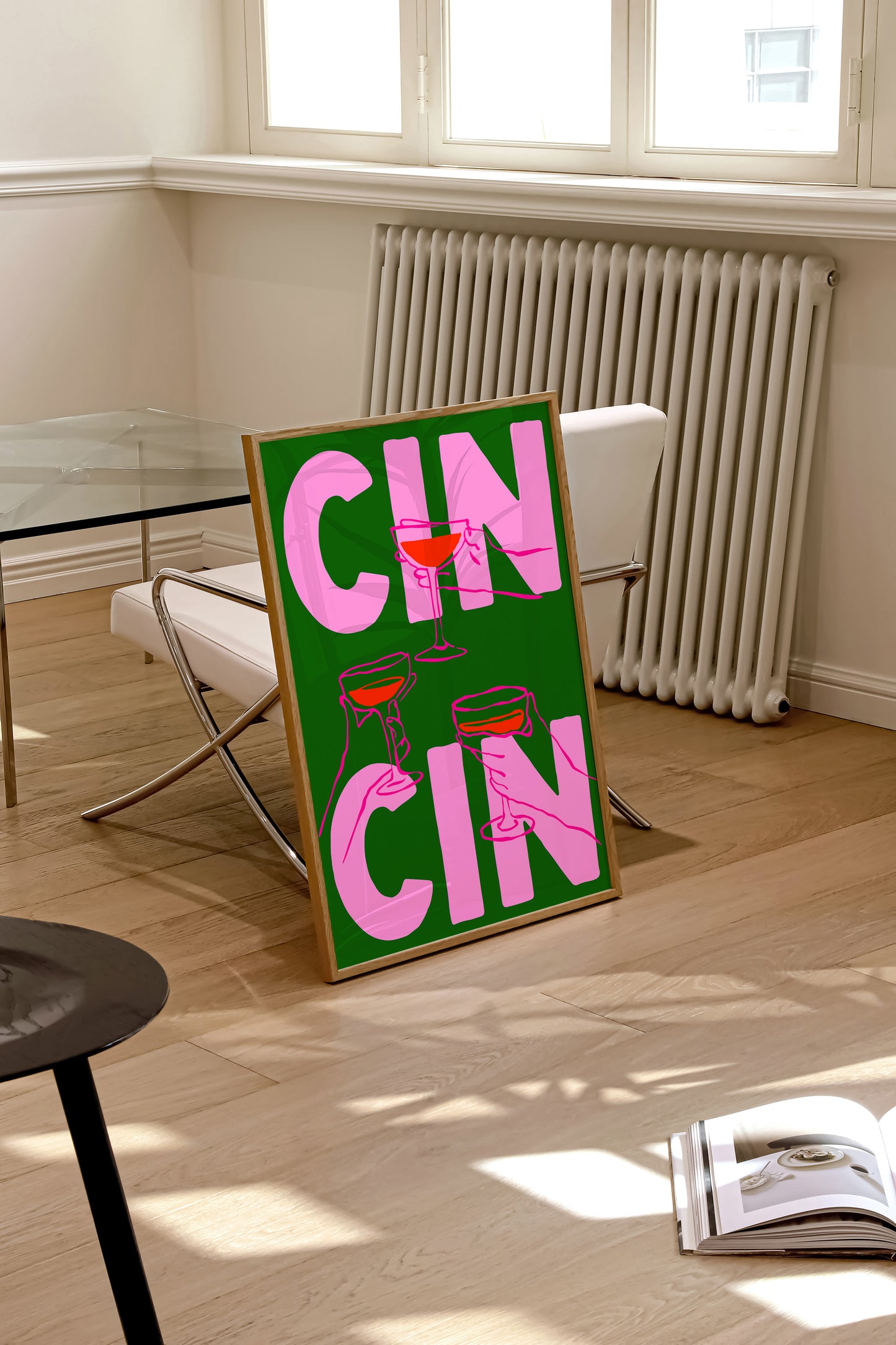 Retro Cin Cin Art Print