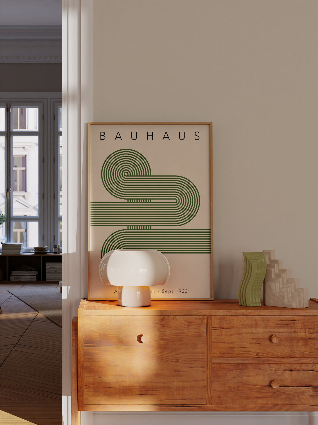 Green Modernist Bauhaus Poster – Luxe Poster Co