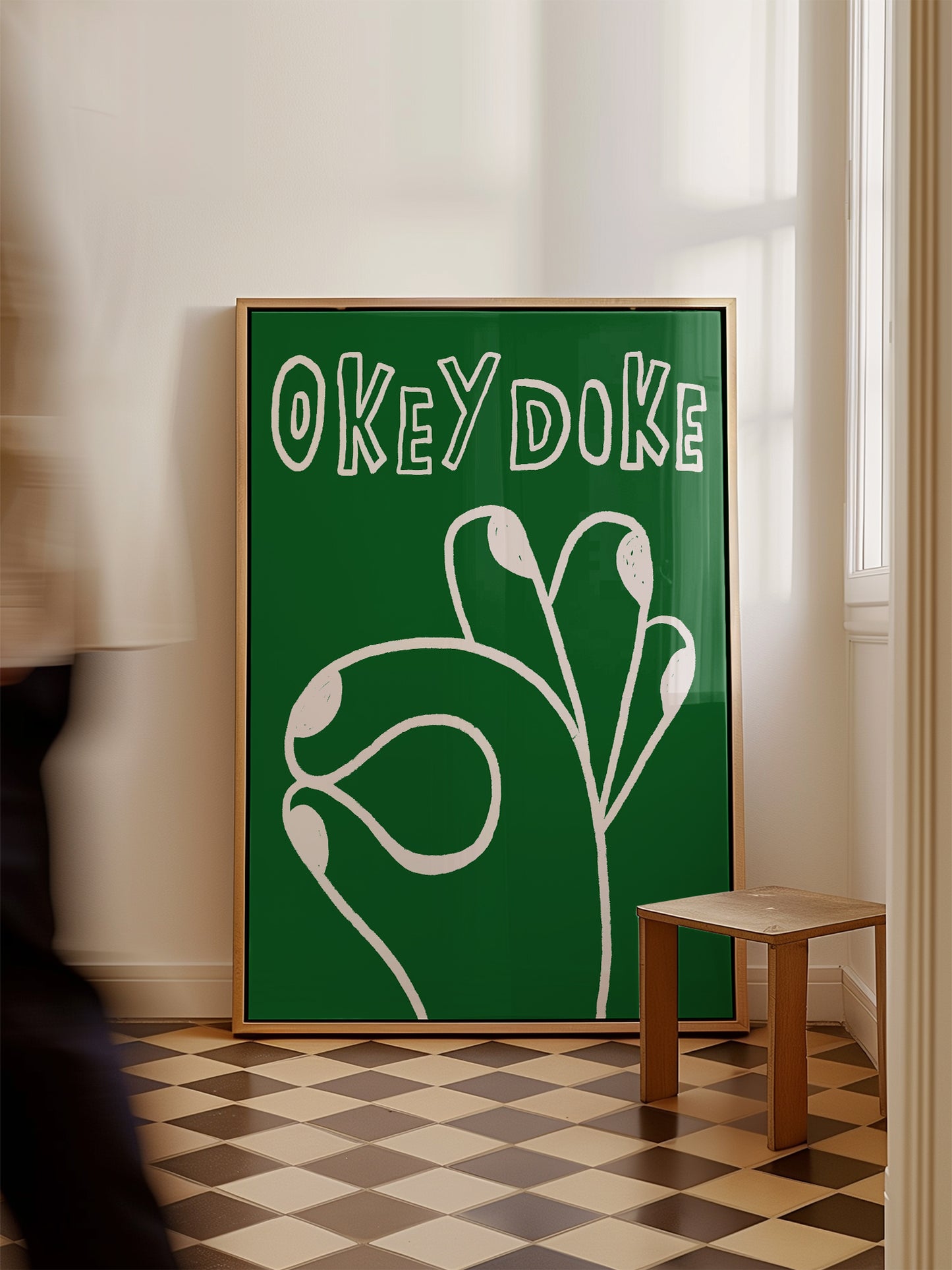 Green Okey Doke Poster