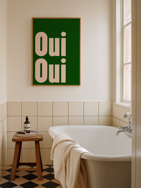 Oui Oui Print - Green