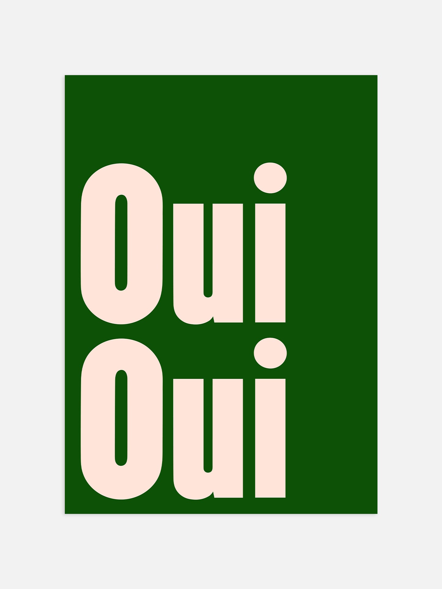 Oui Oui Print - Green