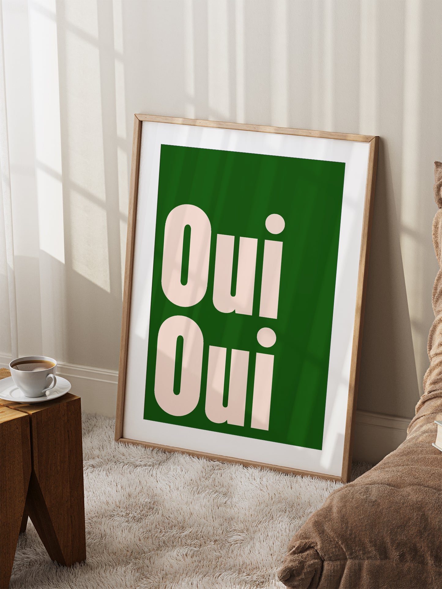 Oui Oui Print - Green