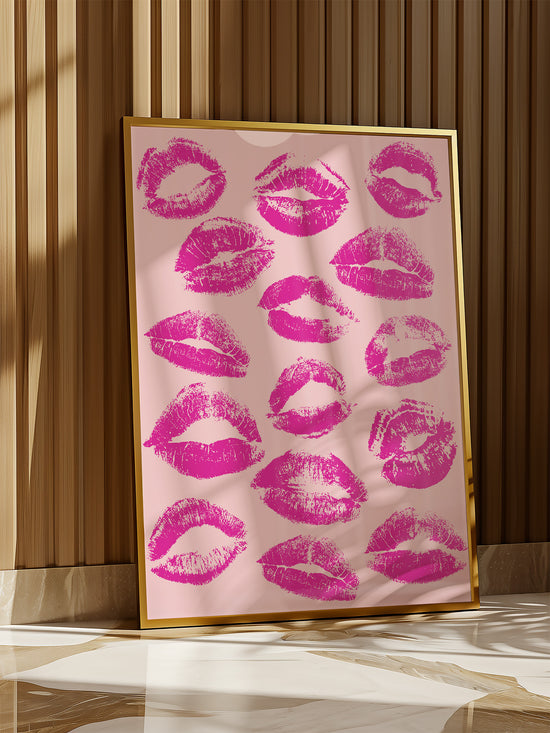 Pink Kisses Print | Digital Download