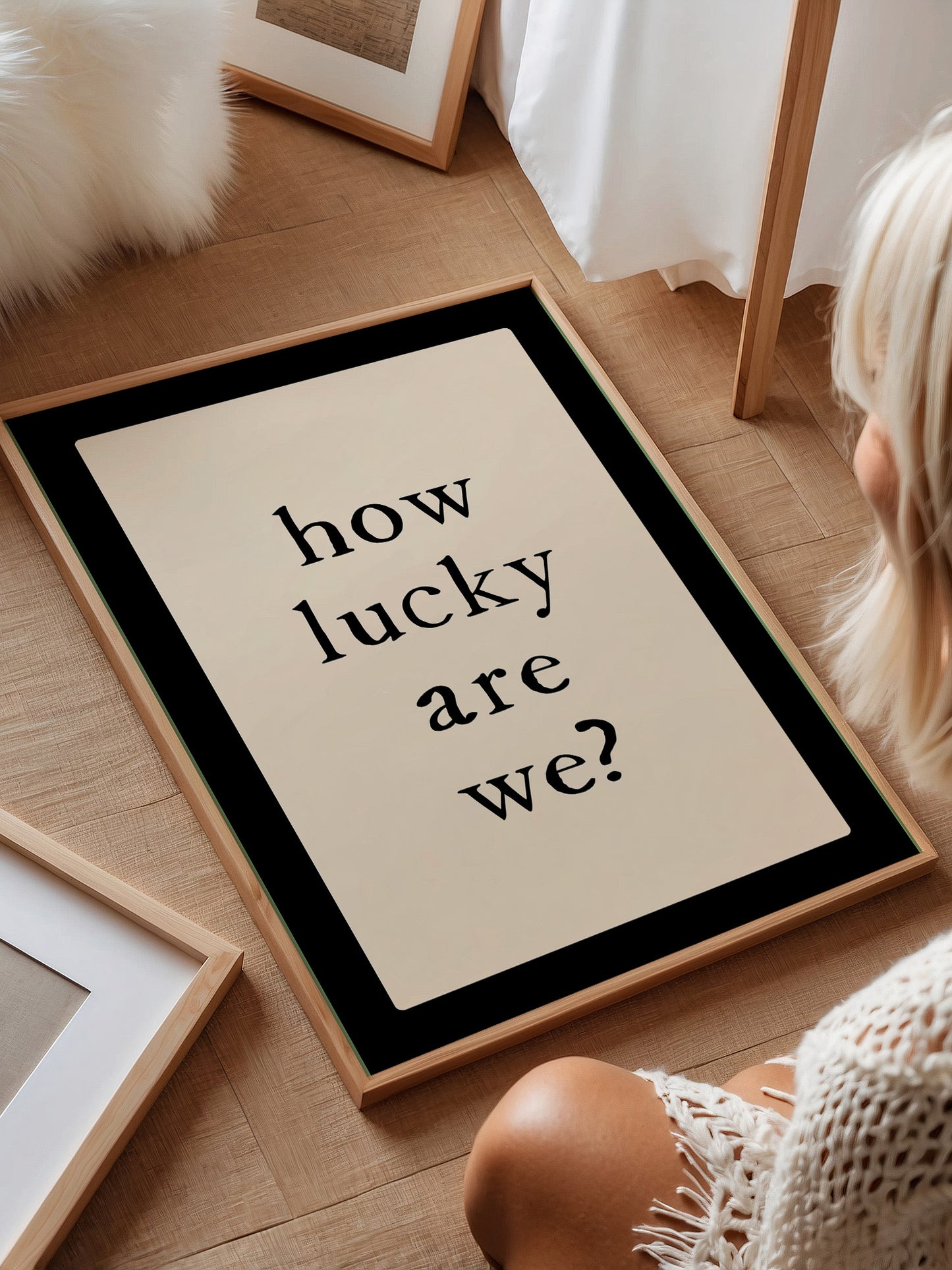 How Lucky Are We, Minimalist Poster