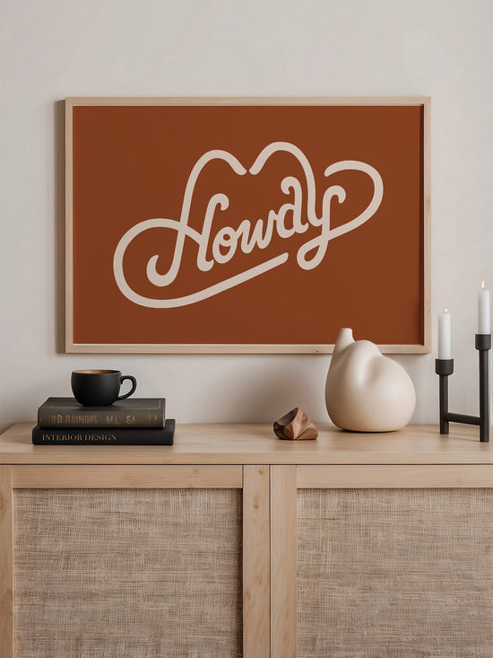 Howdy Typography Poster