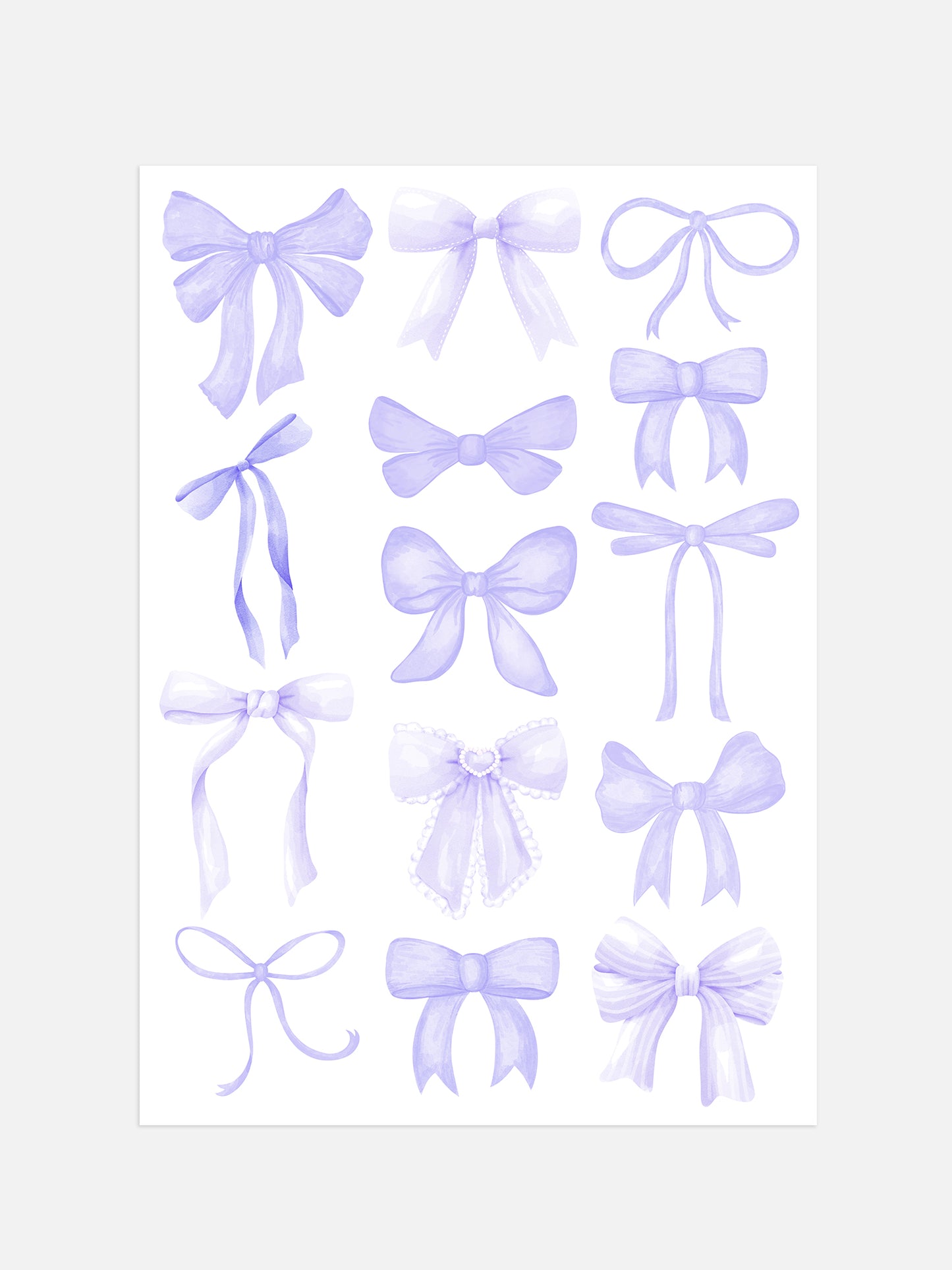 Lavender Bows Print | Digital Download