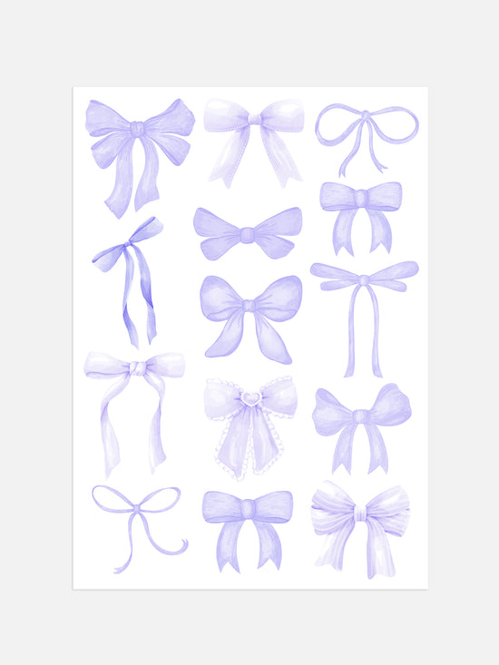 Lavender Bows Print | Digital Download