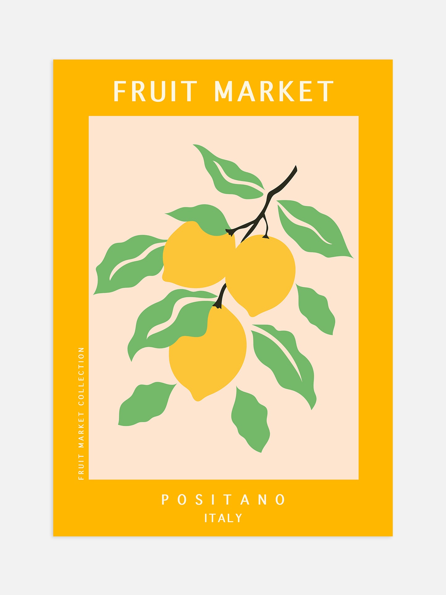 Lemons Fruit Market Poster