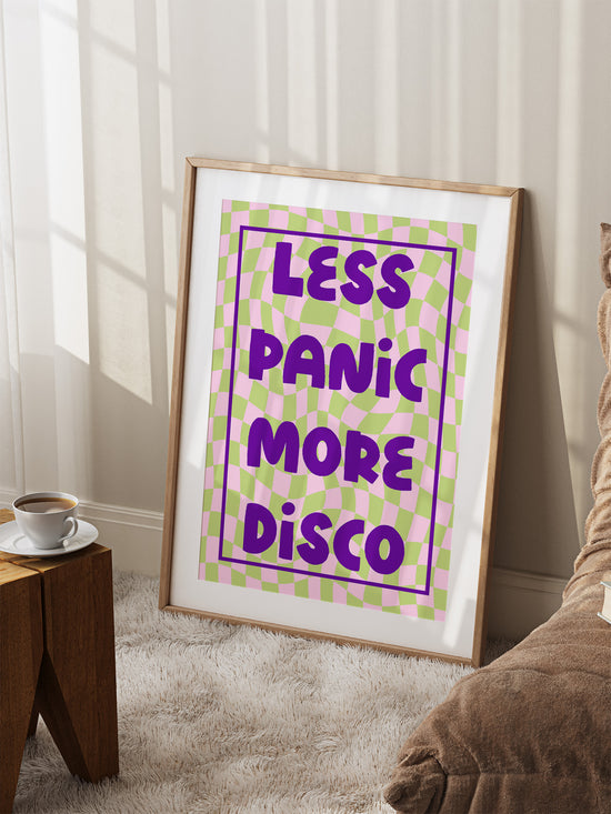 Less Panic More Disco Poster