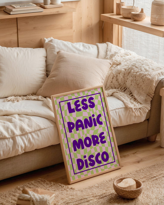 Less Panic More Disco Poster