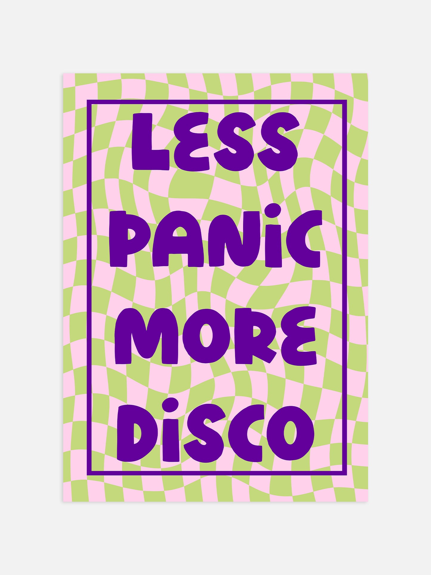 Less Panic More Disco Poster