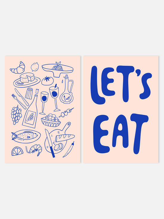 Let's Eat Print Set