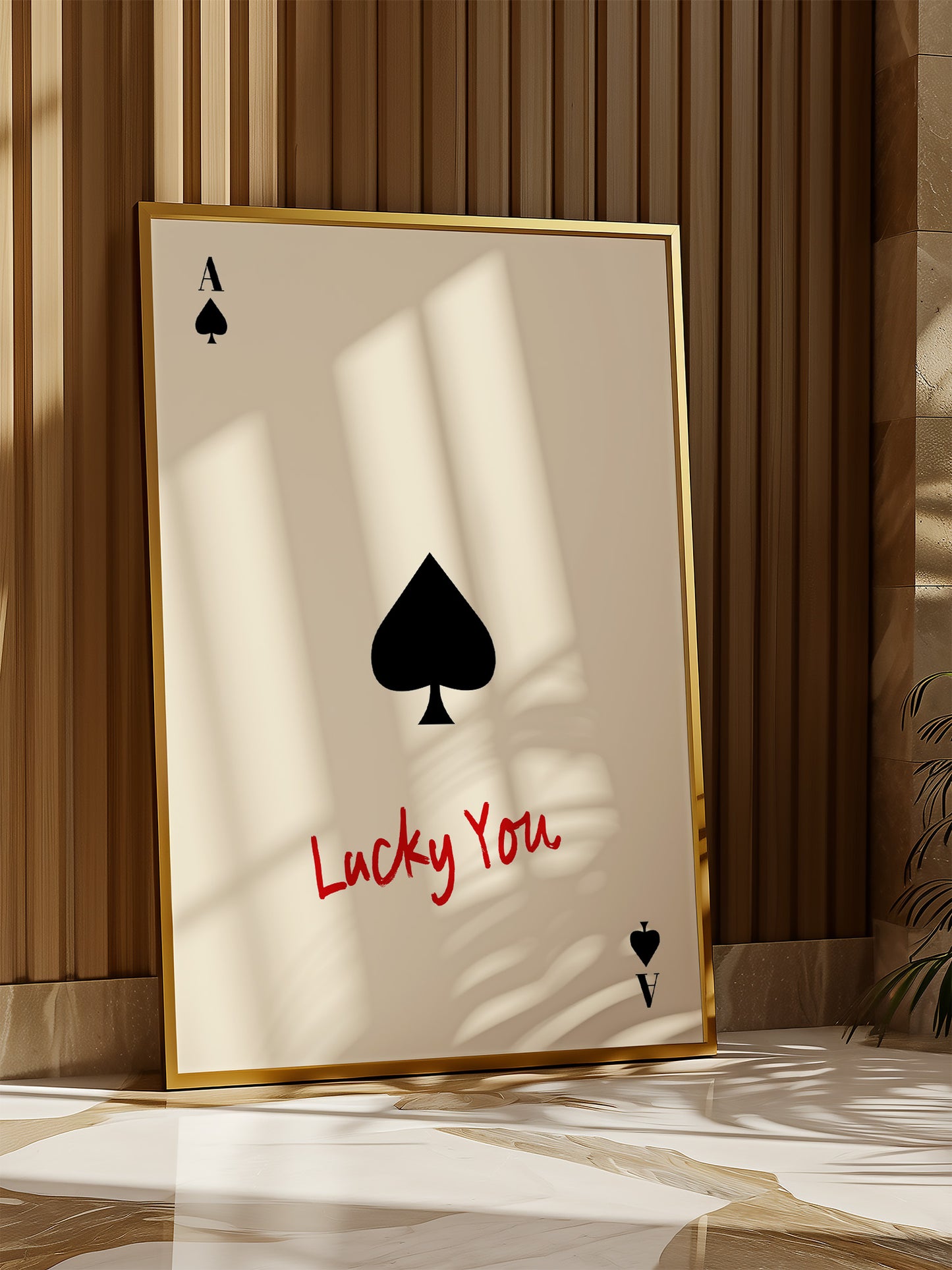 Lucky You Ace Of Spades Print | Digital Download