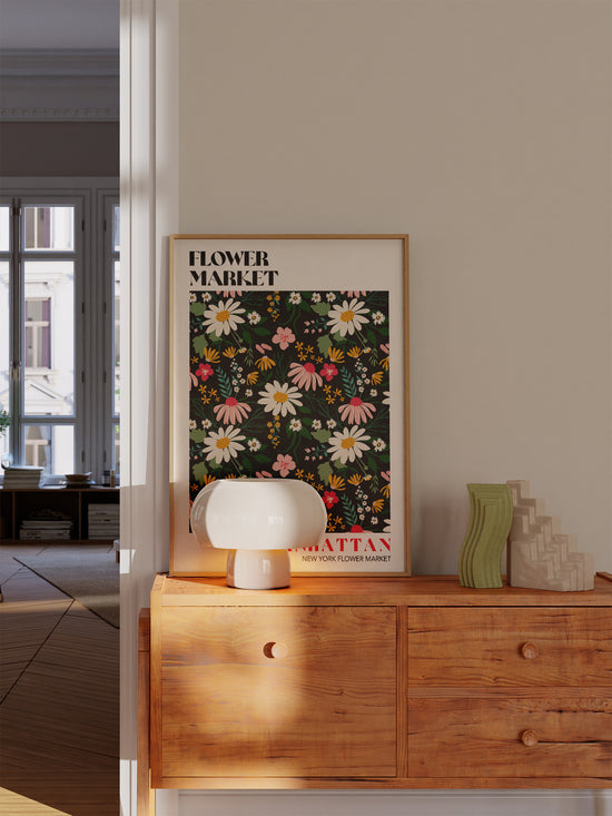 Manhattan Flower Market Poster