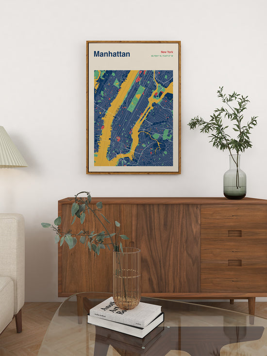 Manhattan NY Map Print
