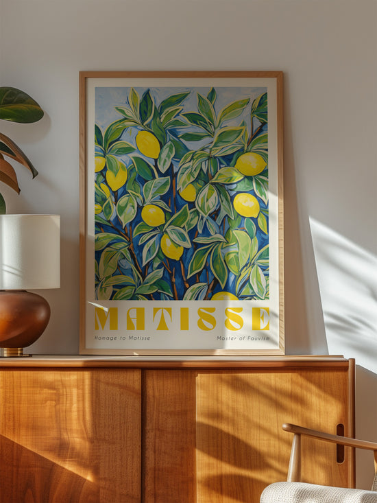 Matisse Lemons Painting Print