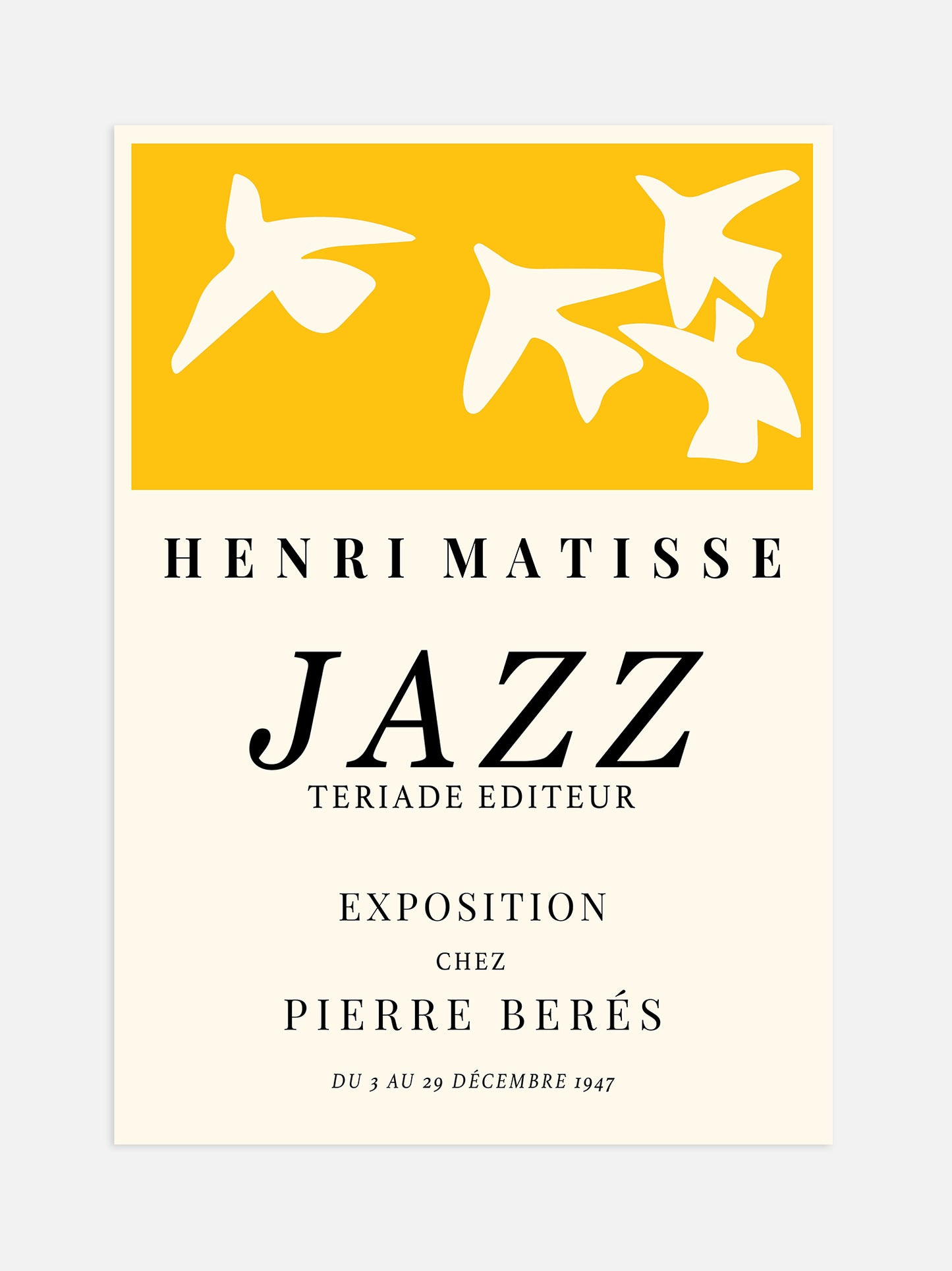 Yellow Matisse Jazz Poster