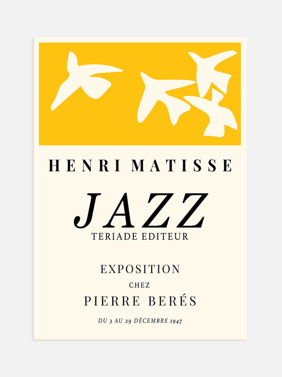 Yellow Matisse Jazz Poster