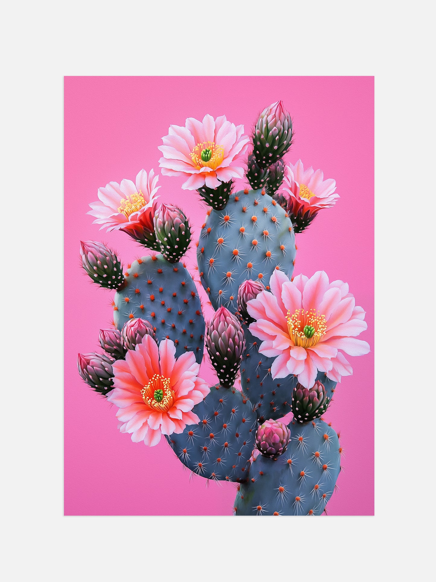 Pink Cactus Print | Digital Download