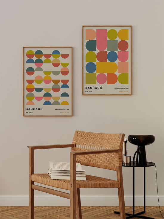 Geometric Bauhaus Poster Set