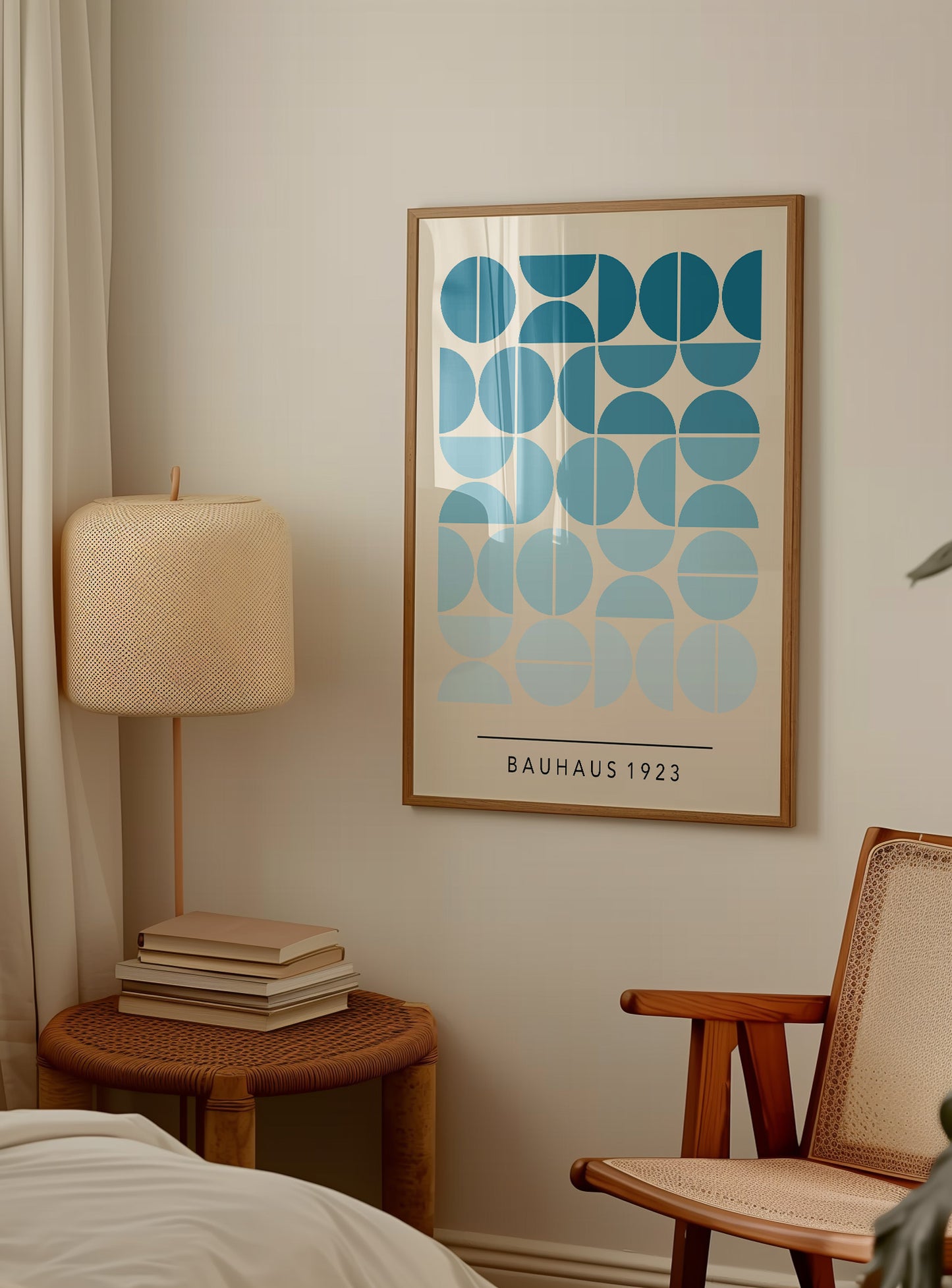 Pastel Blue Bauhaus Poster | Digital Download