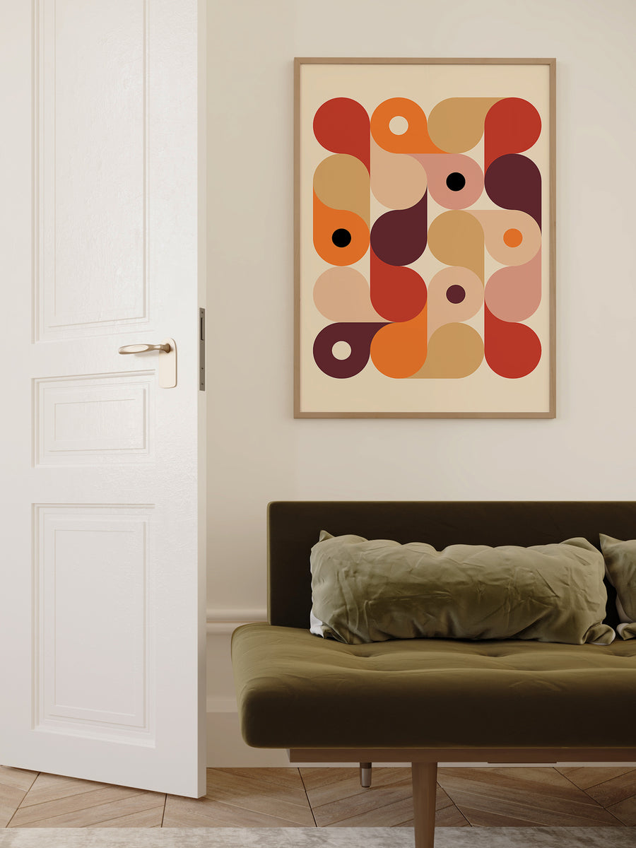 Geometric Flow Poster – Luxe Poster Co