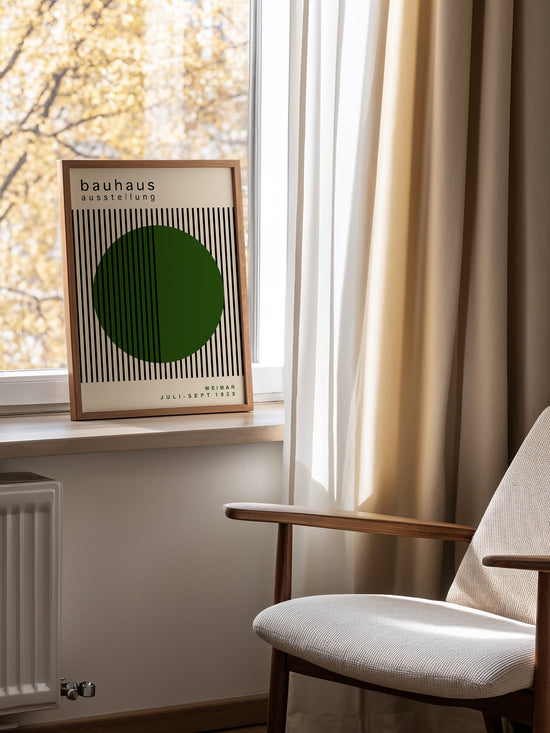 Green Circle Bauhaus Print