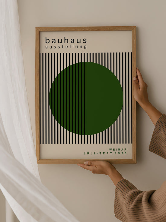 Green Circle Bauhaus Print