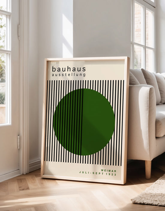 Green Circle Bauhaus Print