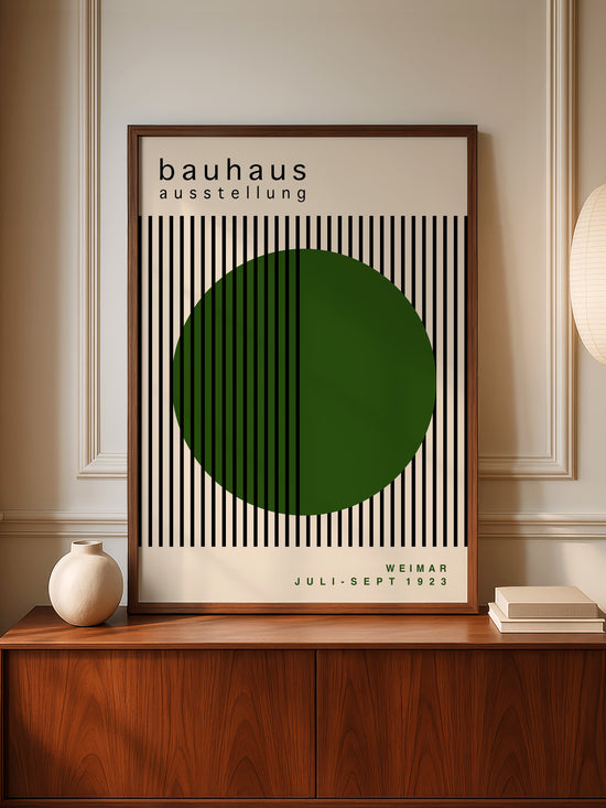 Green Circle Bauhaus Print