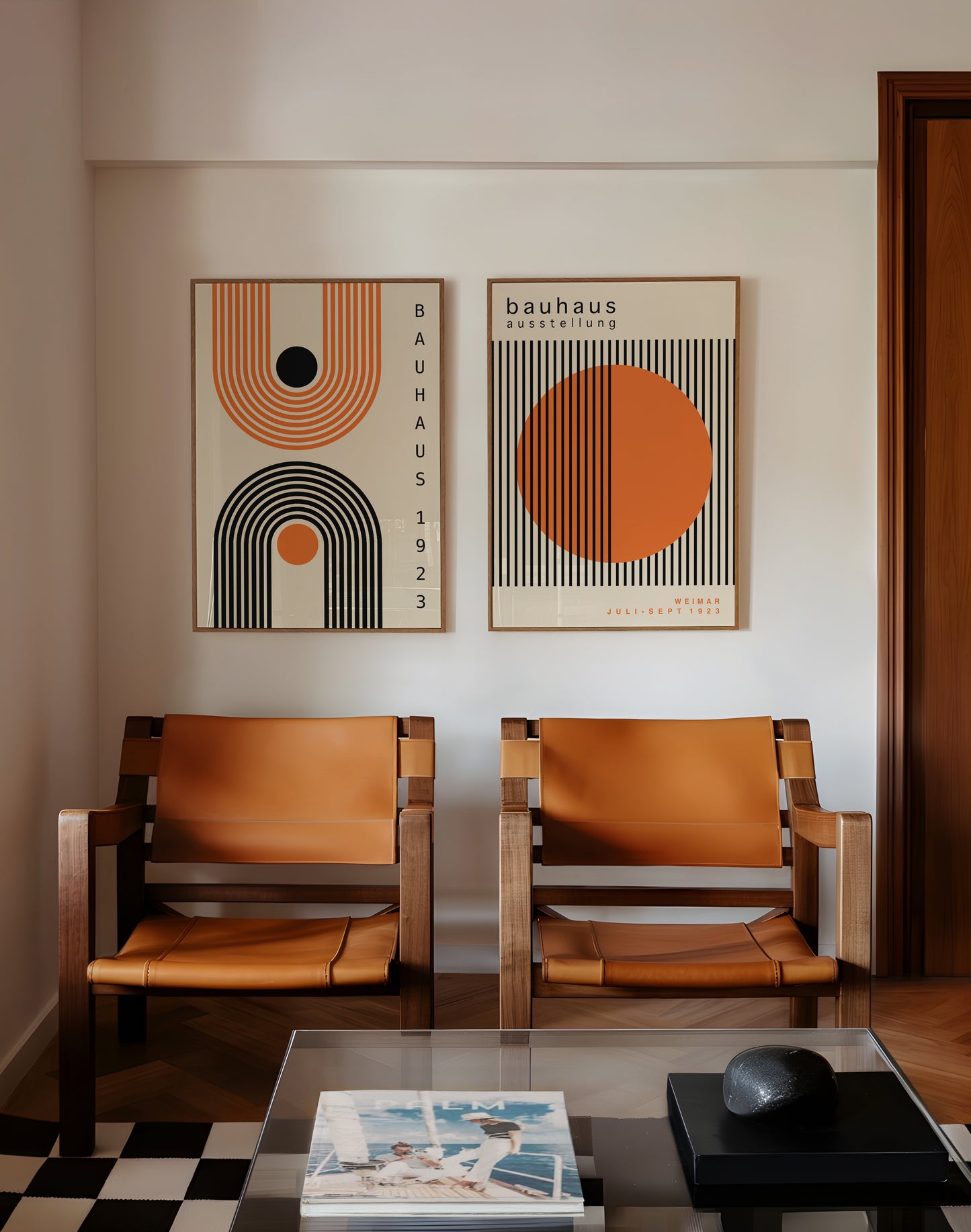 Set Of 2 Minimalist Bauhaus Prints