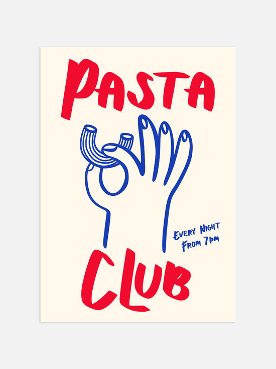 Pasta Club Print - Black