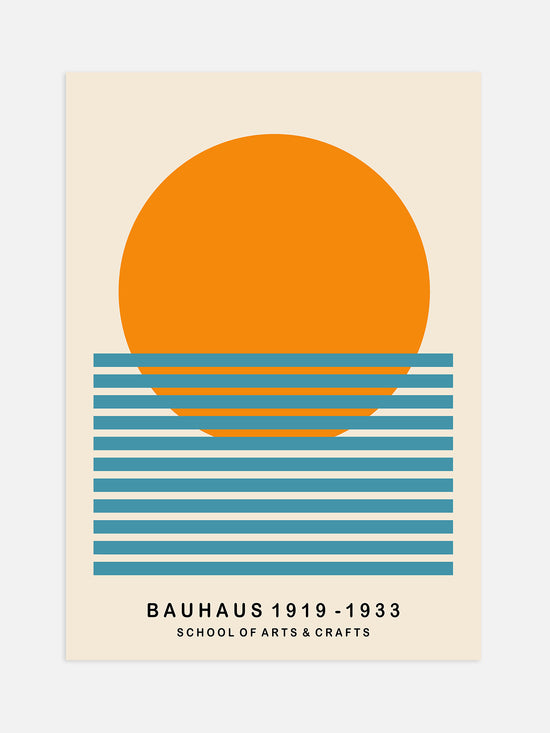 Bauhaus Sun Poster