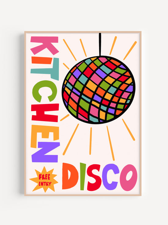 Retro Kitchen Disco Print