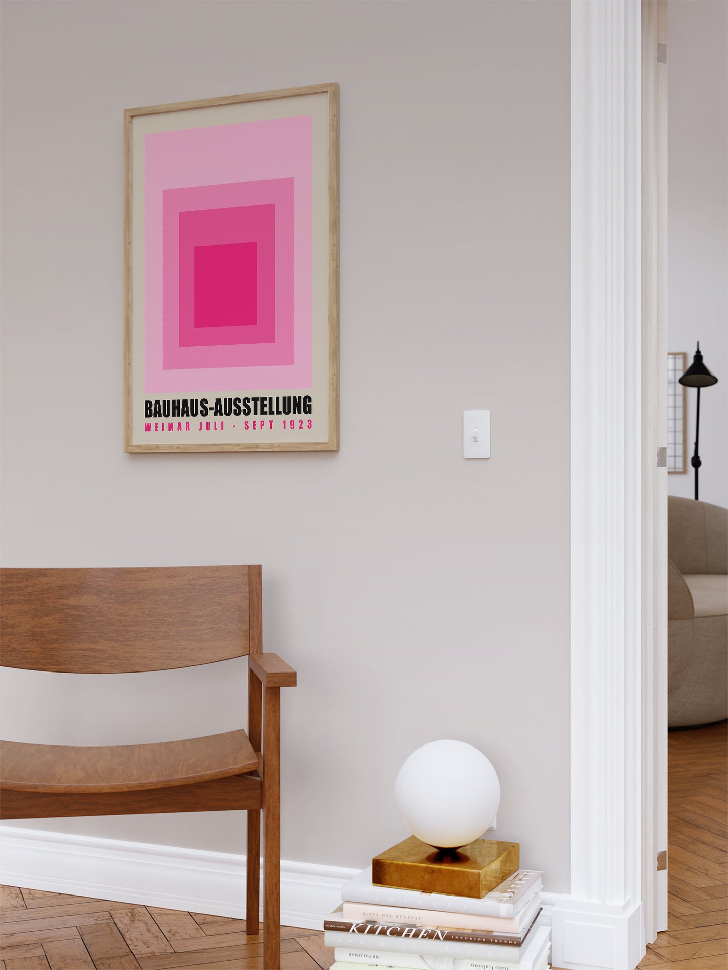 Pink Bauhaus Exhibition Print | Digital Download