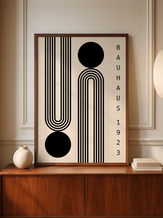 Minimalist Black Bauhaus Poster
