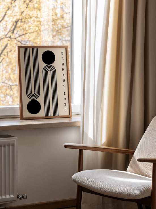Minimalist Black Bauhaus Poster