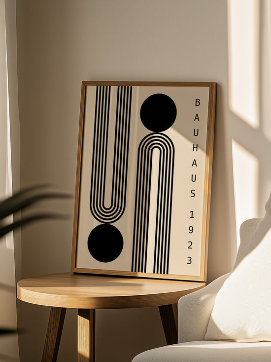 Minimalist Black Bauhaus Poster