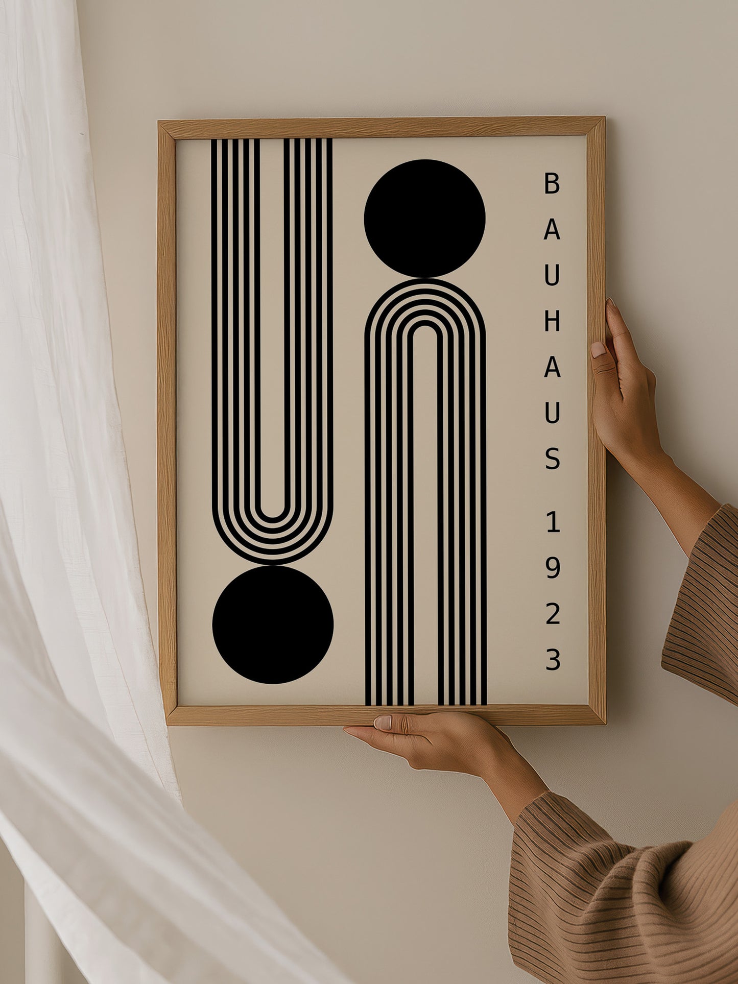 Minimalist Black Bauhaus Poster