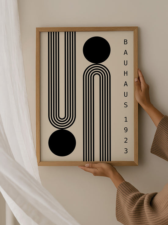 Minimalist Black Bauhaus Poster