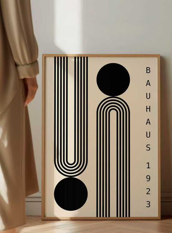 Minimalist Black Bauhaus Poster