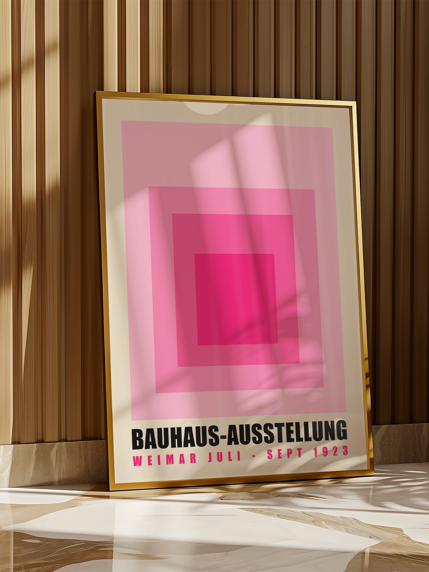 Pink Bauhaus Exhibition Print | Digital Download