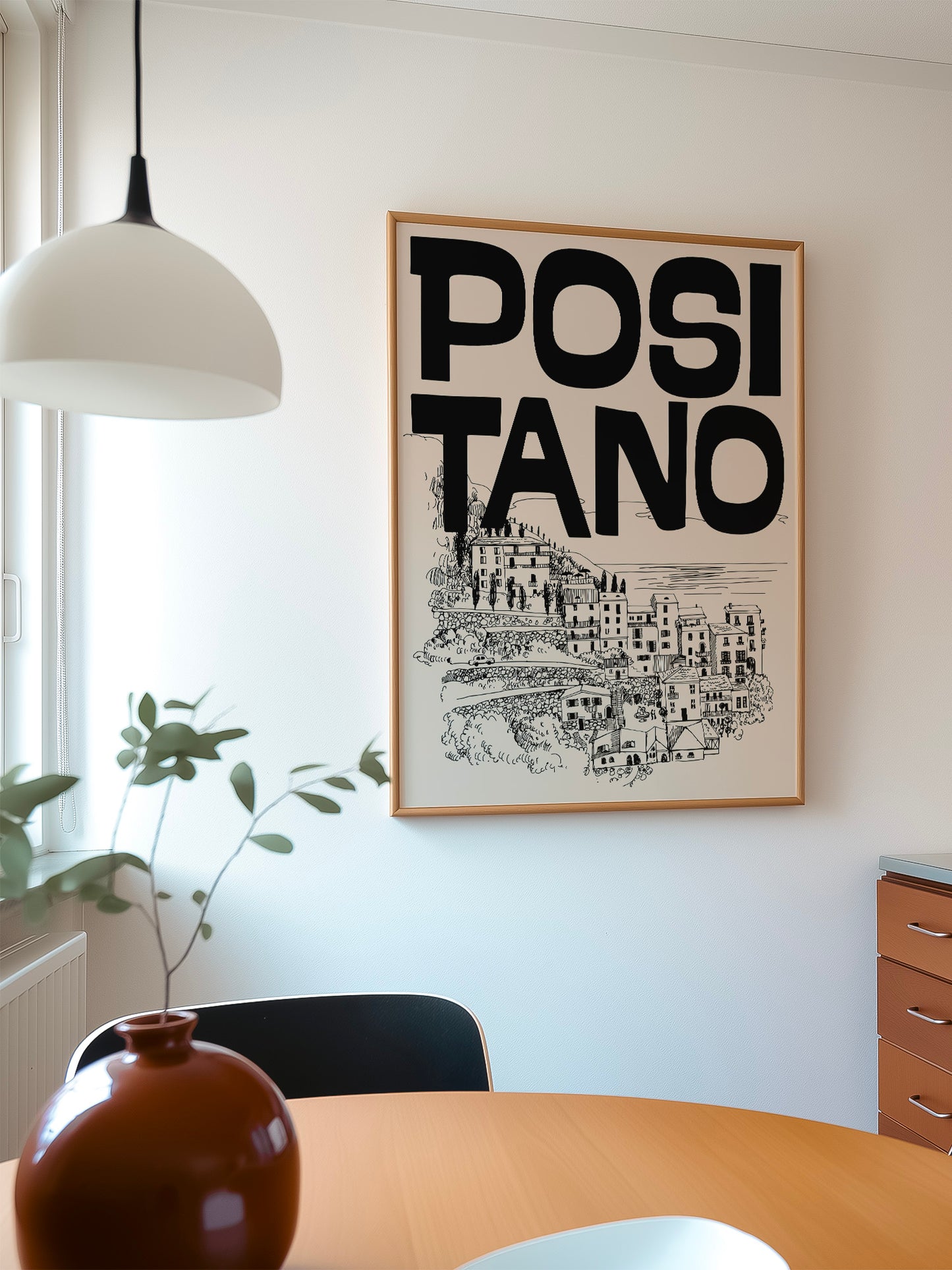 Retro Positano Poster