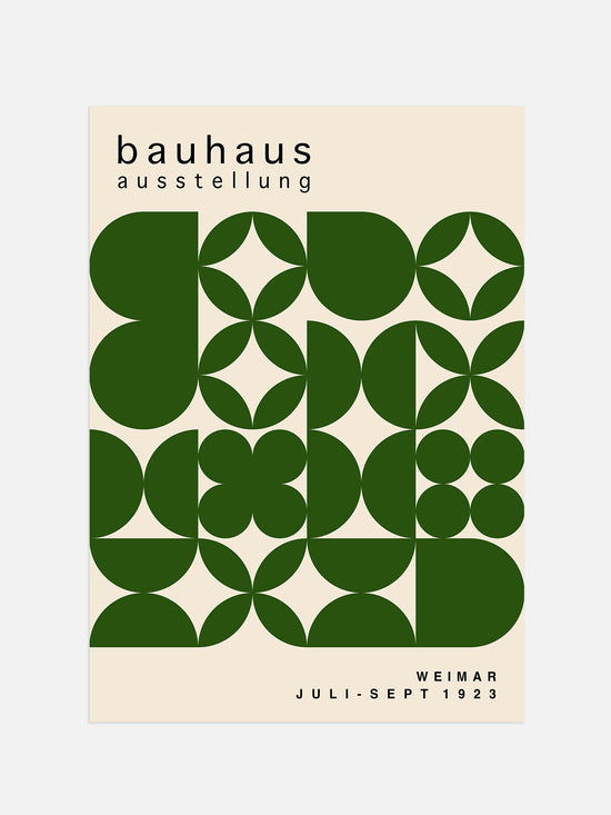 Green Bauhaus Exhibition Poster | Digital Download