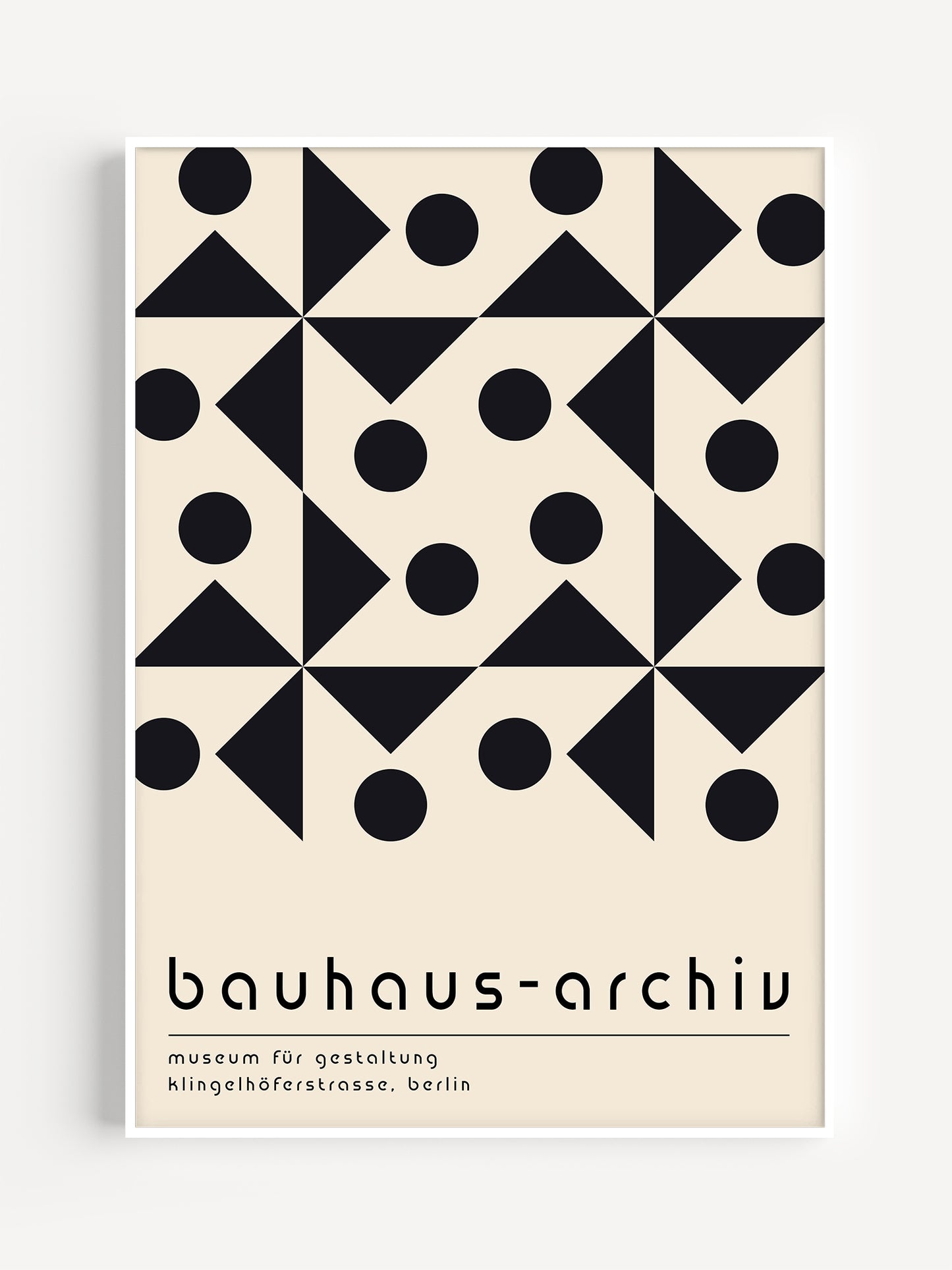 Black Bauhaus Archiv Poster | Digital Download