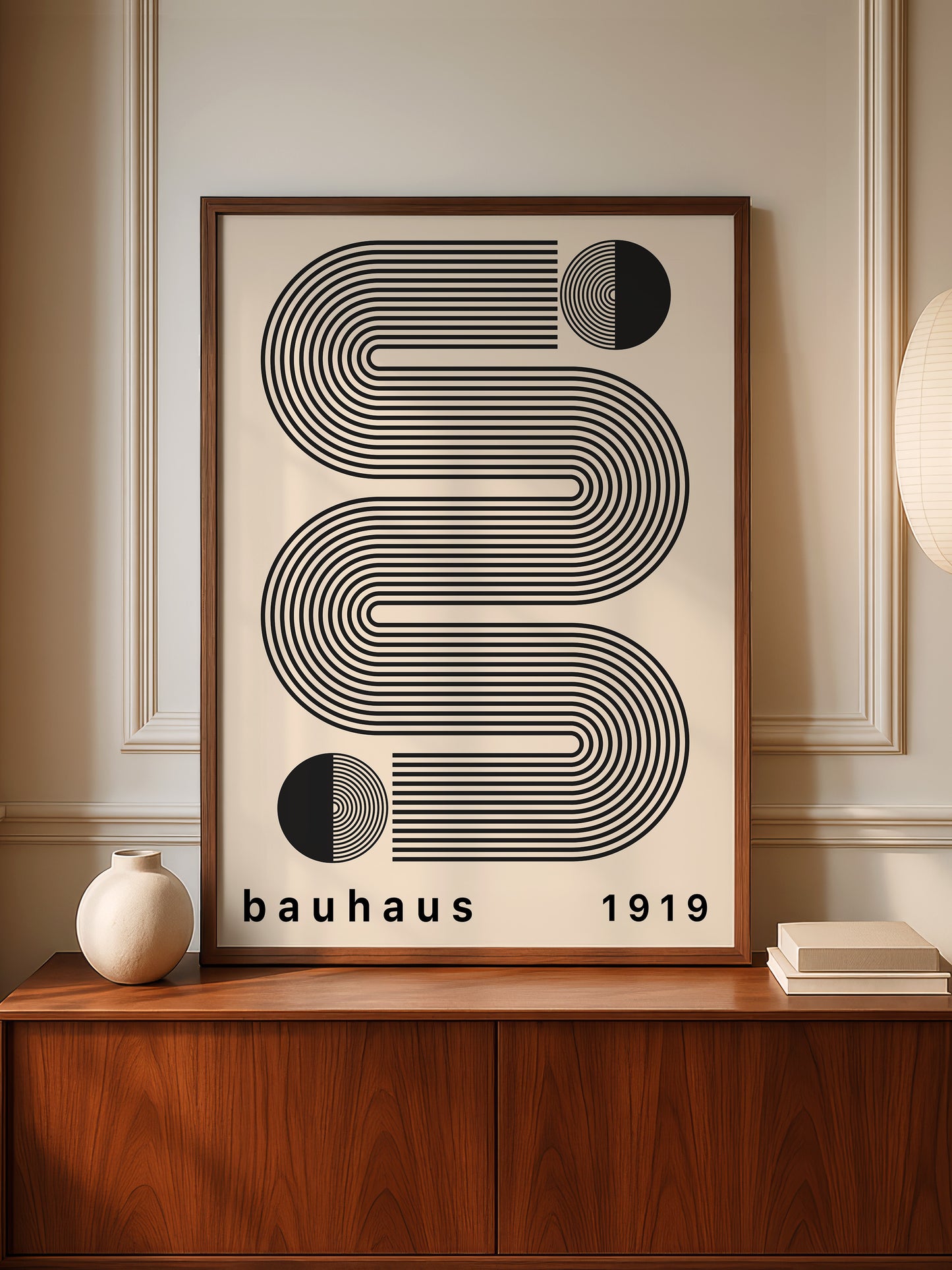 Set Of 3 Black Bauhaus Prints | Unframed Minimalist Decor
